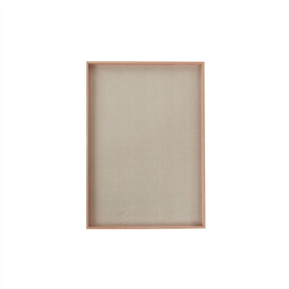 NOTA Linen Board — pinboard, wooden frame, natural linen