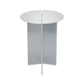 CHROME Side Table — metal, round, polished steel / silver