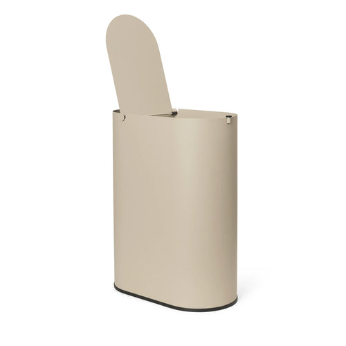 CAPSULE Oval Table — metal, side table, beige / sand